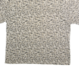 MUNSINGWEAR Mens Beige & Black Leaf Print Short Sleeve Polo Shirt XL Cotton