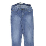 LEVI'S Womens Blue Slim Skinny Denim Light W28 L29 Cotton Blend Zip Jeans