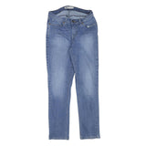 LEVI'S Womens Blue Slim Skinny Denim Light W28 L29 Cotton Blend Zip Jeans