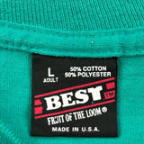 Fruit Of The Loom Single Stitch T-Shirt - Large Multicoloured Cotton Blend