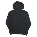 NIKE Mens Black Pullover Hoodie S Cotton Blend Half Zip Casual Sportswear