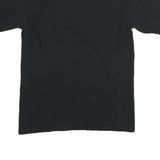 Mens Black Plain NEC Electronics Inc. Short Sleeve Polo Shirt M Cotton Blend