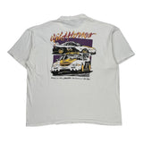 Racing Oneita Graphic T-Shirt - 2XL White Cotton