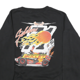 EDIKTED Mens Black Crew Neck XL Club Magaruh Brownsburg Bullet Racing Pullover