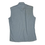 Christian Dior Pinstripe Shirt - Medium Blue Cotton