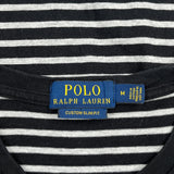 Polo By Ralph Lauren Striped T-Shirt - Medium Black Cotton