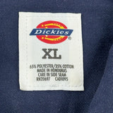 Dickies Short Sleeve Shirt - XL Blue Polyester Blend