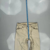 Levis Jeans - 31W 30L Beige Cotton