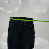 Carhartt Carpenter Trousers - 32W 34L Black Cotton