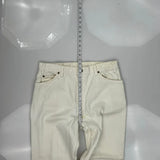 550 Levis Jeans - 35W 30L White Cotton