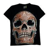 Glow In The Dark Rock Eagle Single Stitch T-Shirt - Small Black Cotton
