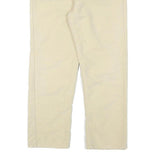 CALVIN KLEIN Womens Cotton Blend Beige Regular Fit Straight Leg Trousers W28 L26