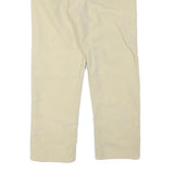 CALVIN KLEIN Womens Cotton Blend Beige Regular Fit Straight Leg Trousers W28 L26