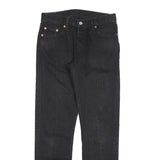 LEVI'S 501CT Womens Jeans Black Classic Straight Denim Raw W28 L29