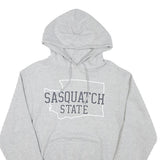 CHAMPION Mens Grey Sasquatch State Pullover Hoodie S Cotton Blend Comfort