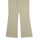 DICKIES Womens Cotton Blend Beige Regular Fit Flared Trousers W29 L30 Workwear