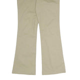 DICKIES Womens Cotton Blend Beige Regular Fit Flared Trousers W29 L30 Workwear