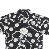 CASUAL THREADS Womens Black & White Floral Rayon Shirt L Lightweight Summer