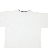 BELTON Mens White & Maroon Vintage T-Shirt L Short Sleeve Crew Neck Railroad