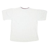BELTON Mens White & Maroon Vintage T-Shirt L Short Sleeve Crew Neck Railroad