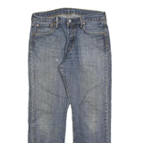 LEVI'S 501 Mens Jeans Blue Regular Straight Denim Medium W33 L30 Classic Button