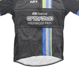LOUIS GARNEAU Mens Black & Blue Graphic T-Shirt L Short Sleeve Crew Neck