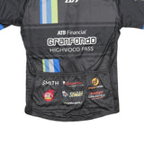 LOUIS GARNEAU Mens Black & Blue Graphic T-Shirt L Short Sleeve Crew Neck