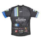 LOUIS GARNEAU Mens Black & Blue Graphic T-Shirt L Short Sleeve Crew Neck