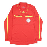 ADIDAS Switzerland FA 2011-12 Referee Mens Red Long Sleeve Football Jersey M