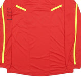 ADIDAS Switzerland FA 2011-12 Referee Mens Red Long Sleeve Football Jersey M