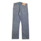 LEVI'S 506 Mens Jeans Blue Regular Straight Denim Medium W31 L27 Zip Cotton
