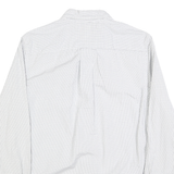 TOMMY HILFIGER Mens White & Navy Check Shirt S Custom Fit Classic Button-Down