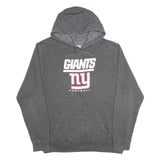 NFL Mens Grey Giants Football Hoodie XL Cotton Blend Pullover Sweatshirt