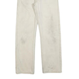 LEVI'S 505 Boys Jeans White Regular Straight Denim W29 L29 Classic Zip