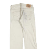 LEVI'S 505 Boys Jeans White Regular Straight Denim W29 L29 Classic Zip