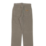 WRANGLER Womens Slim Fit Cotton Blend Beige Slim Leg Trousers W24 L31 Zip