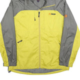 SHERPA Mens Yellow & Grey Outdoor Jacket L Polyester Blend Zip Hooded