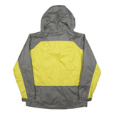 SHERPA Mens Yellow & Grey Outdoor Jacket L Polyester Blend Zip Hooded