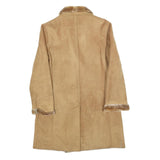 TALLA & MODA Womens Beige Classic Jacket M Polyester Blend Plain Button Closure