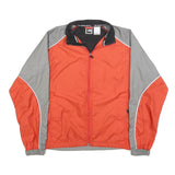 THE NORTH FACE Womens Orange & Grey Lightweight Jacket S Polyester Blend Zip