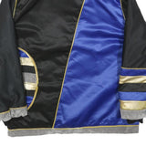 KONKER Mens Black & Blue Zip Jacket L Polyester Blend Colourblock Designer