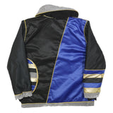 KONKER Mens Black & Blue Zip Jacket L Polyester Blend Colourblock Designer