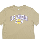 NBA Mens Beige Los Angeles Lakers Graphic T-Shirt XL Short Sleeve Crew Neck