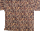 ST JOHNS BAY Mens Burgundy & Black Diamond Pattern Polo Shirt XL Cotton Collar