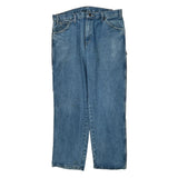 Dickies Double Knee Carpenter Jeans - 36W 30L Blue Cotton