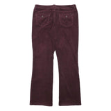 TOMMY HILFIGER Womens Cotton Blend Burgundy Regular Straight Trousers W31 L31