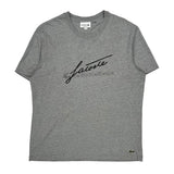 Lacoste T-Shirt - XL Gray Cotton