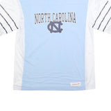MITCHELL & NESS Mens Blue & White North Carolina Graphic T-Shirt XL Short Sleeve