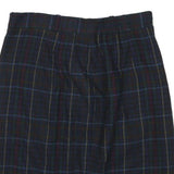 LIT ANNA Womens Blue Check Pencil Knee Length Woven Skirt M Classic Polyester