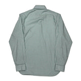 Slim Fit Polo By Ralph Lauren Checked Shirt - Large Green Cotton